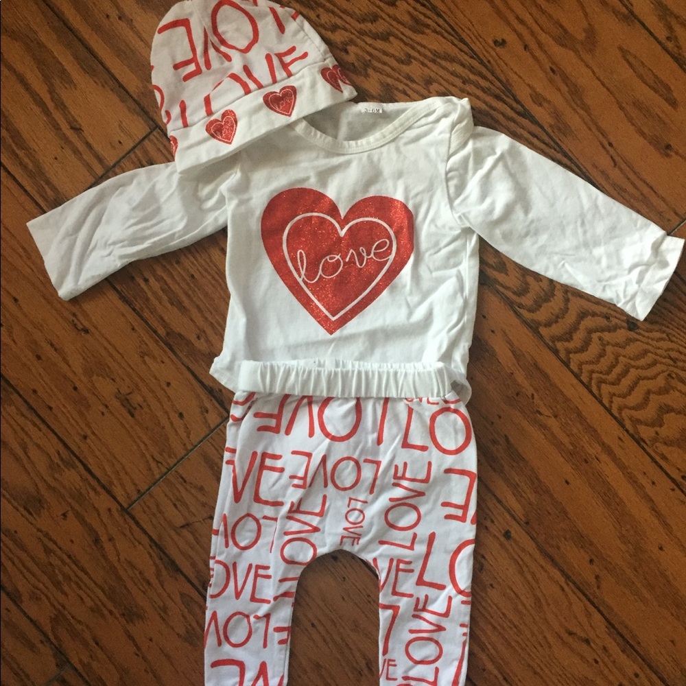 3-6 Month Valentine Outfit
